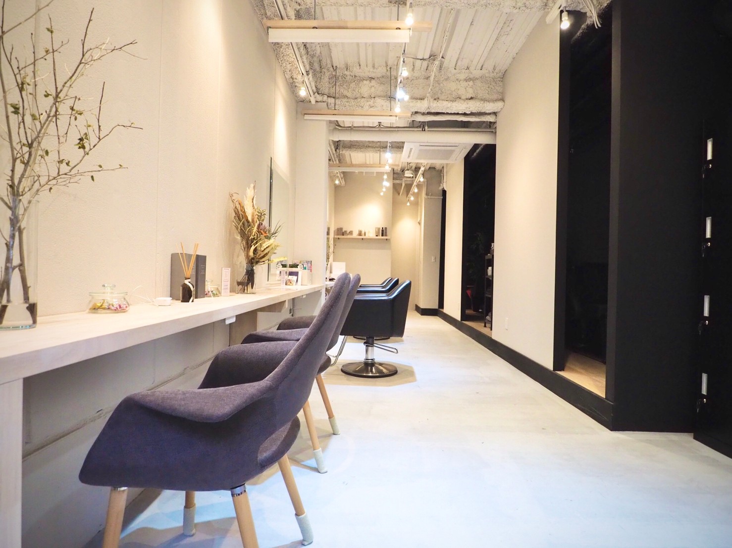 美容室の内装デザイン｜セット面全体のレイアウト