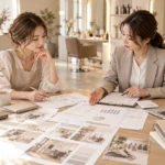美容室開業に必要な資金と融資・事業計画を確認する様子