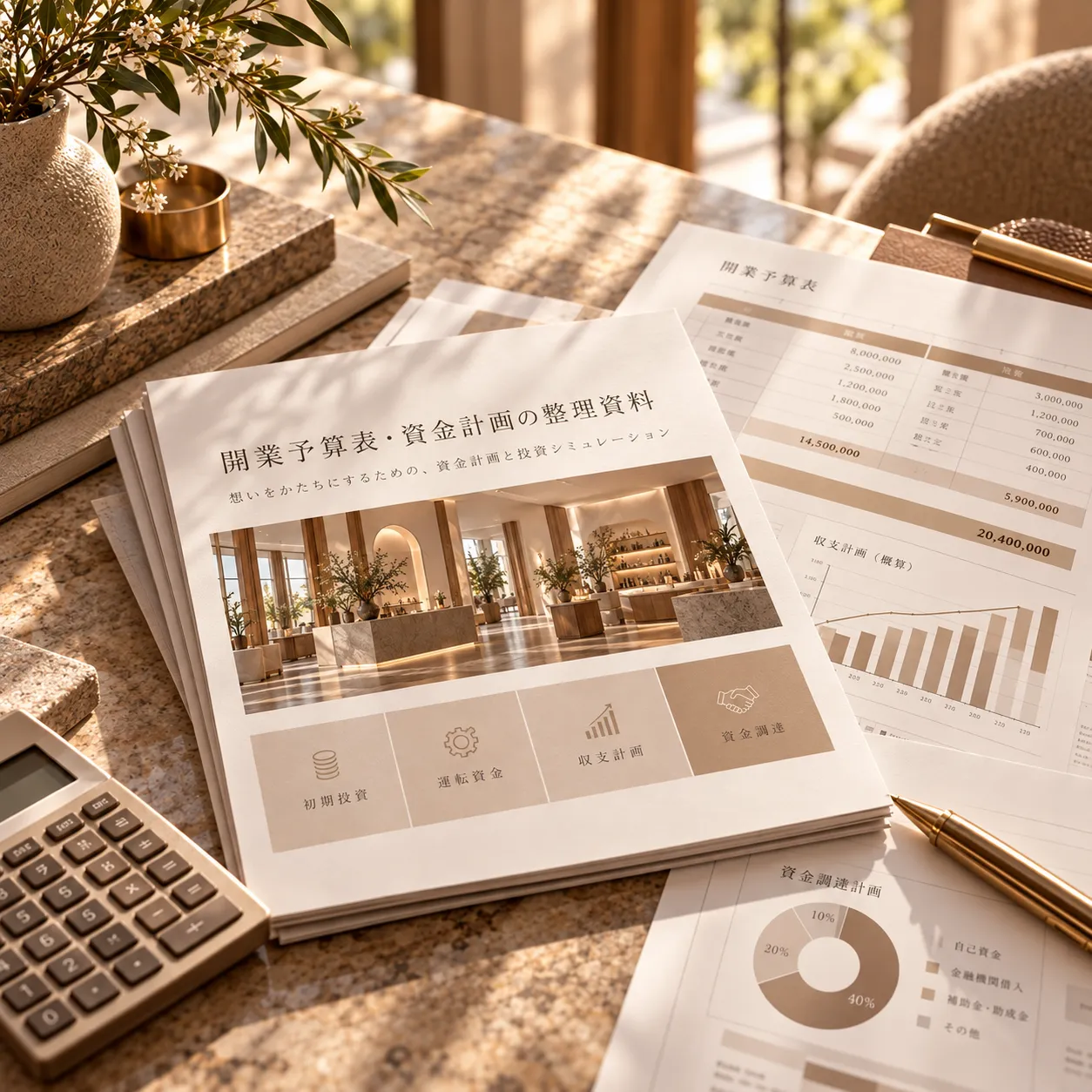 opening produce 開業予算表・資金計画の整理資料